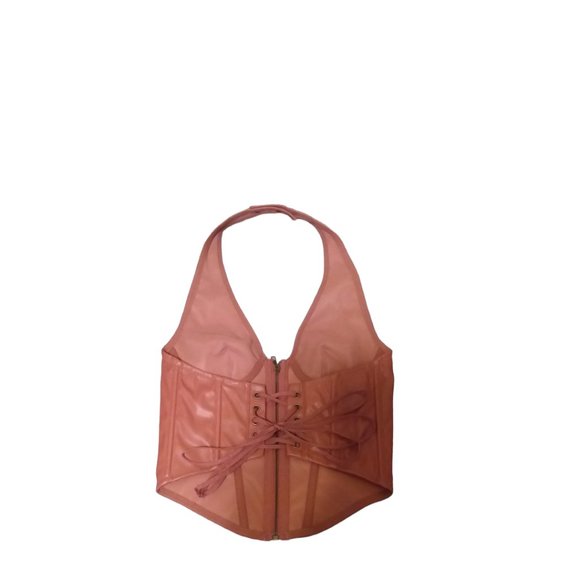 Urban Outfitters Brown Faux Leather Halter Top - Picture 5 of 8